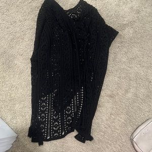 Black swim cover up